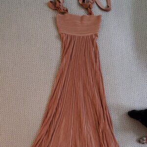 Metallic tie dress by Zimmermann